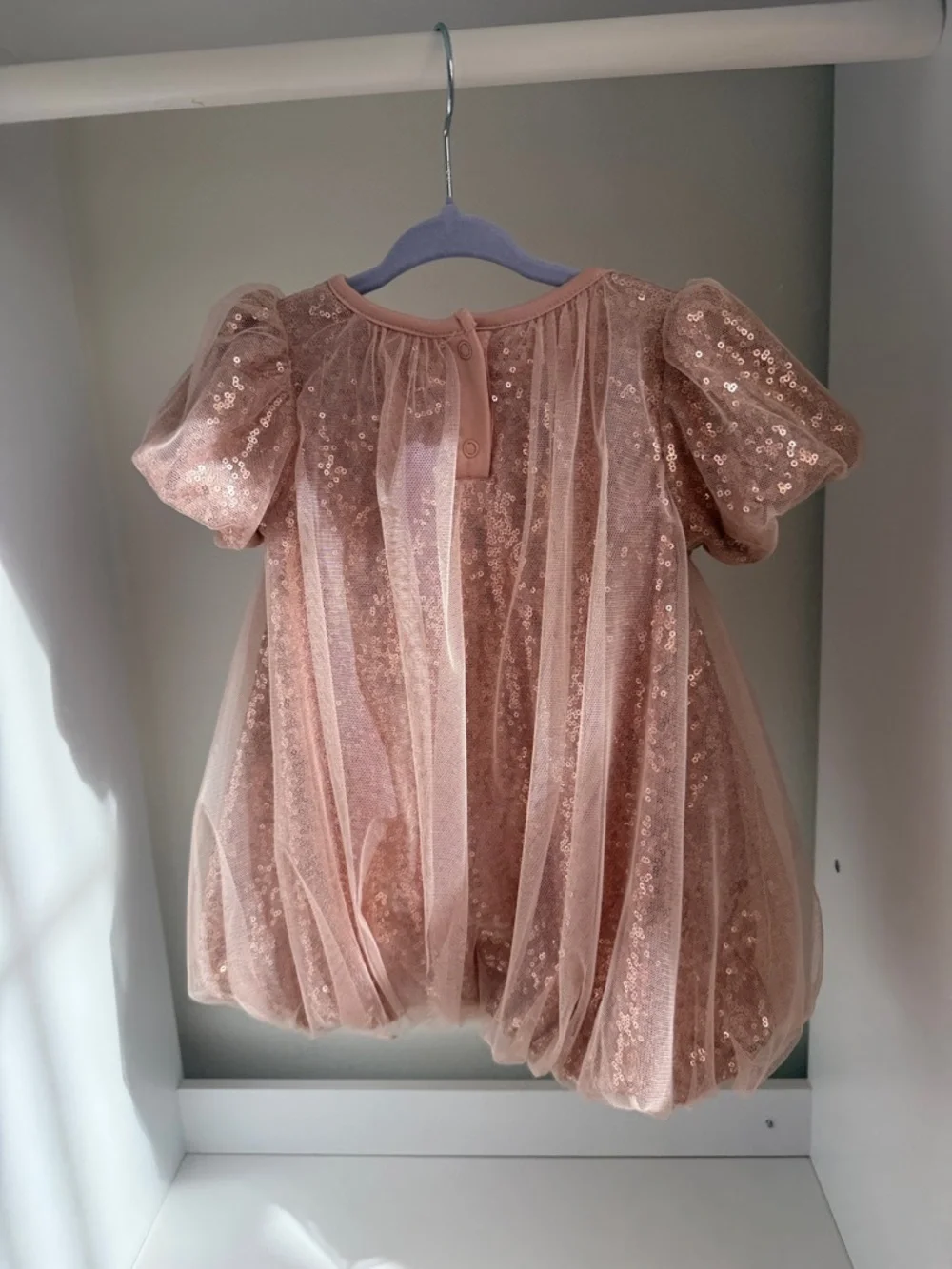 Sparkle Pink Sequin Tulle Kids Dress